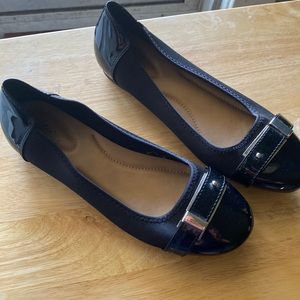 Dexflex comfort slide on shoes.